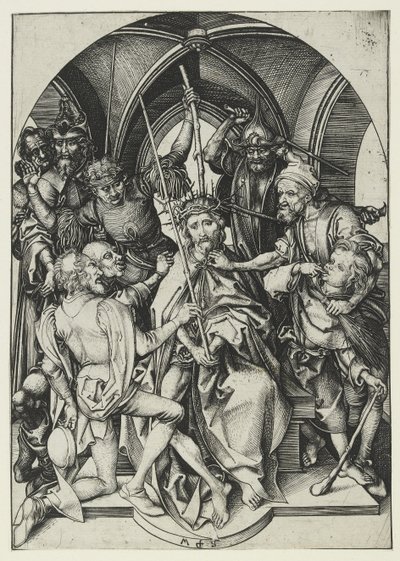 いばらの冠を戴いたキリスト 作： Martin Schongauer